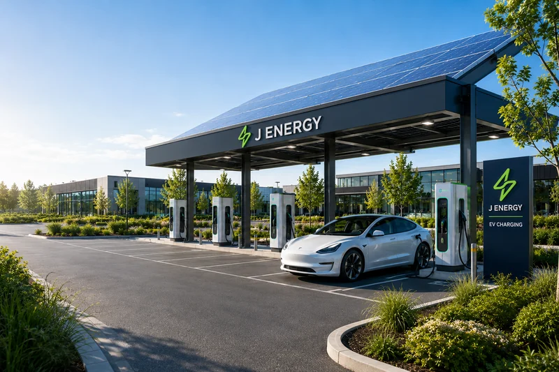 Solar canopy and EV charging station